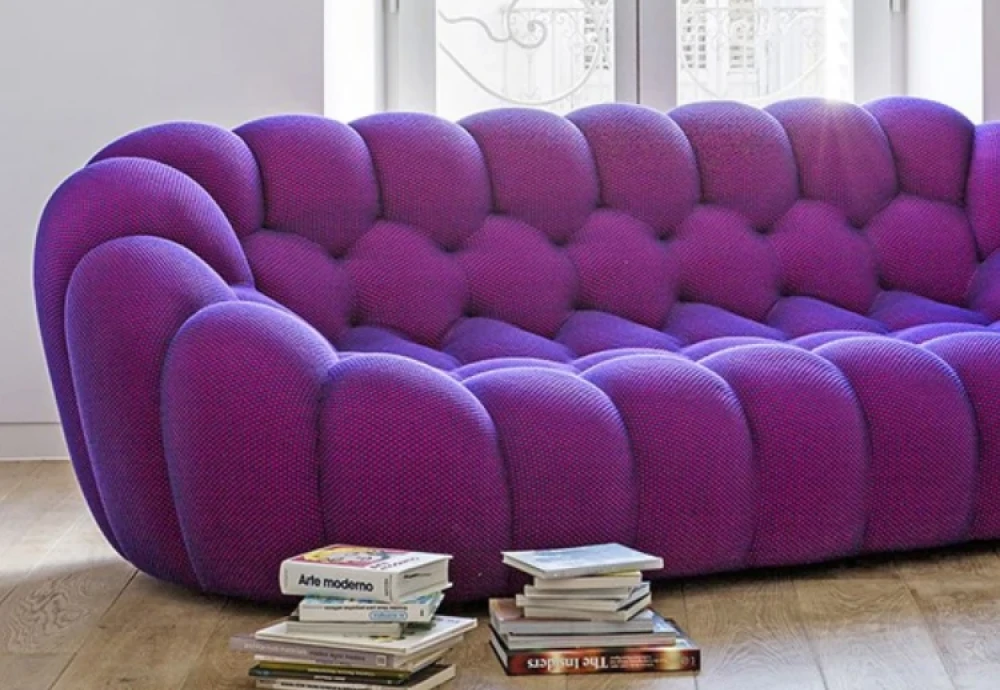 bubble blue couch